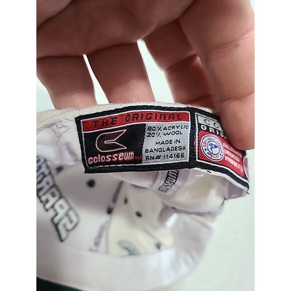 Michigan State Spartans White One Size Hook & Loop Adjustable Hat Cap N - Picture 6 of 6